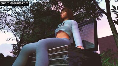 Radiation Meltdown Causes Woman's Ass, Breasts, and Belly to Grow in Public