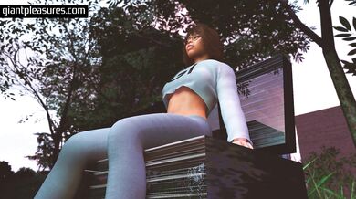 Radiation Meltdown Causes Woman's Ass, Breasts, and Belly to Grow in Public