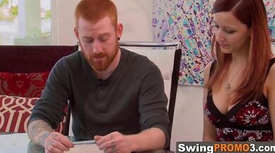 Hot Redhead Gets The Attention Of All New Horny Swingers That Want To Screw Something Different.