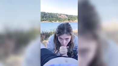 ThePrincessJess Outdoor Blowjob Cum Swallow Video Leaked