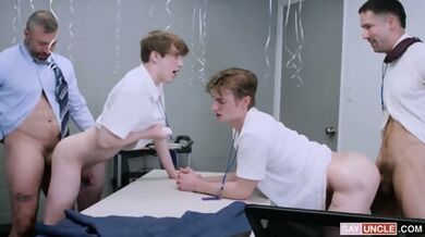 Say Uncle Twink Trade – Cole Connor, Eddie Patrick, Gage Palmer, Nicholas Michaels – Sexerance Part 5 - Flip The Switch, Trade Your Bitch