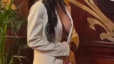 Mia Khalifa Bikini Scene in Mia Khalifa Sexy And Braless Photos And Video Flashing Her Famous Breasts At The Kenzo Menswear Fas