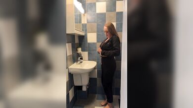 Cute MILF striptease before shower ????