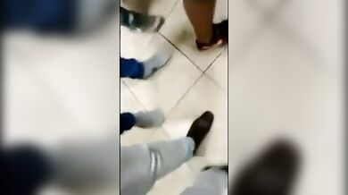 Drunk Party girl in Restroom