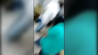 Drunk Party girl in Restroom