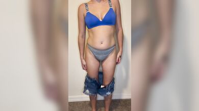 MILF shows off bush when she takes her clothes off for you