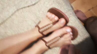 She wants you to test her new flip flops