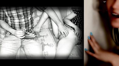 Neghbor girl mutual masturbation with her stepbrother - listening to roomate sex sounds