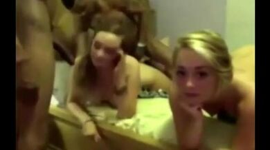 Watching her hot friend get plowed by 2 BBC’s