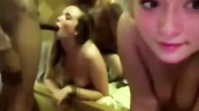 Watching her hot friend get plowed by 2 BBC’s