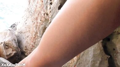 Met A Girl In Turkey And Fucked Her On The Beach ! Big Boobs On A Public Beach - Loren Strawberry