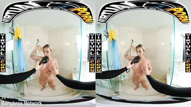 VIRTUALPORN.COM - Busty Blonde MILF Robbin Banx Seduces Step Son In Shower porn