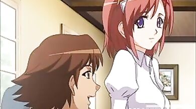 Step Brother Gets A Boner When Step Sis Sits On Him - Hentai [Subtitled]