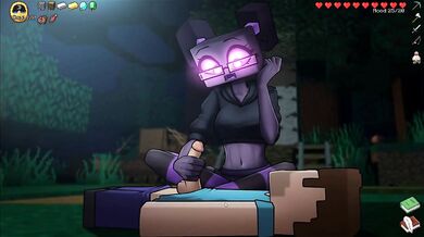 HornyCraft [Minecraft Parody Hentai game PornPlay ] Ep.35 all minecraft girls wants to stroke Steve big dick ! giant joi