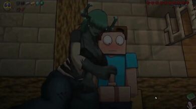 HornyCraft [Minecraft Parody Hentai game PornPlay ] Ep.35 all minecraft girls wants to stroke Steve big dick ! giant joi