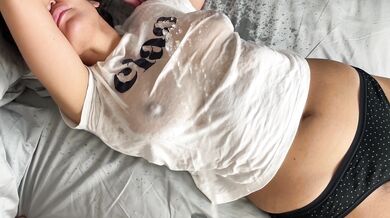 Beautiful Latina Angel Inara Gets Piss All Over Her Big Tits