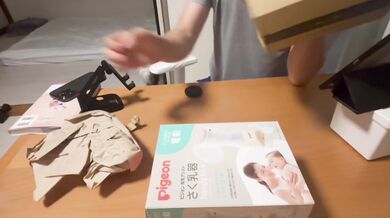 【ボテ腹】搾乳器を買ったから、私の乳首と彼の乳首を使って練習したよ✨