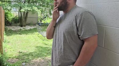 POV Smoking Hot Neighbor Starts Masturbating in Front of Me