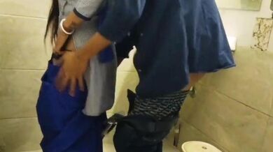 Indian college student in H.O.D.'s bathroom