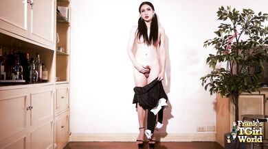 FRANKS TGIRLWORLD - Meena In Black!