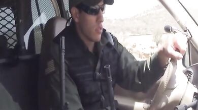 Realborderpatrol - Hot Latin Girl Kimberly Gates Fucks Border Patrol Gaurd 0007