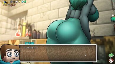 HornyCraft [Minecraft Parody Hentai game PornPlay ] Ep.39 Giant yoga pants thighjob joi