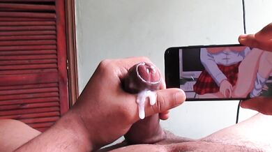 corrida en camara lenta mientras veo hentai