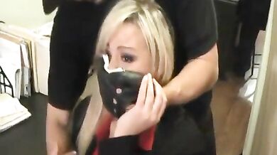 Gorgeous Blonde Secretary Kidnapped Bound and Humiliated