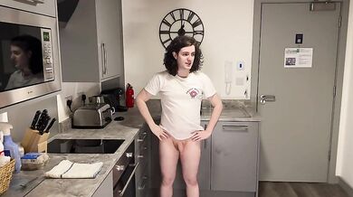 Kitchen Fuck Fest With Harvey Mc Donald Screams Like A Girl