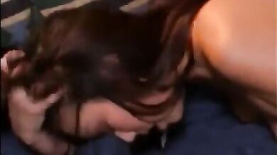 Hot asian babe lowers her cunt onto ripped dude's dick to ride him cowgirl-style porn