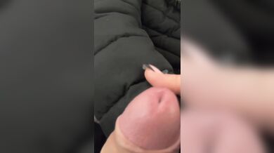 MilfyCalla- A Lot Of Cum On my old Black Fur DownJacket