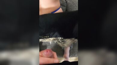 MilfyCalla- A Lot Of Cum On my old Black Fur DownJacket