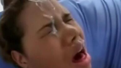 Busty Ebony Facial Cum Blasted