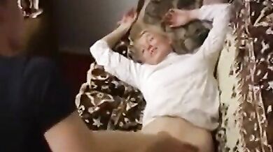 Skinny Russian Milf Small Boobs Fucks Young Guy