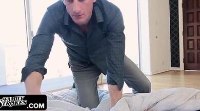 Alice March riding her stepdads dick and deposit his load