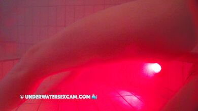 French Teen 18+ Masturbates With The Jet Stream Underwater In A Public Sauna Pool