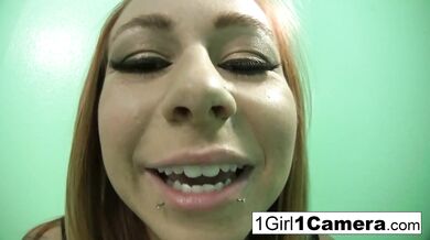 Gorgeous Red Head Loves Filming Her Self Masturbating