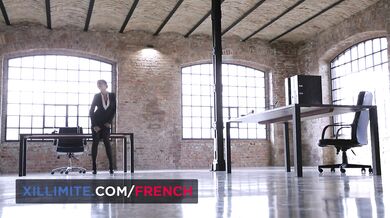 Busty lesbian trio at work