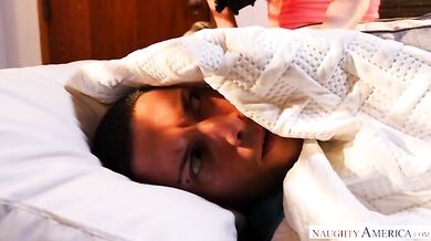 Friend's Sneak And Horny Mom Squirts And Gobbles Cum Like A Pro