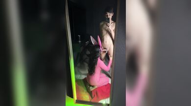 On Her Knees Blowjob POV Wearing a Costume