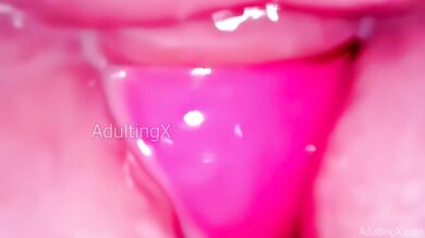 Inside a Camgirl Cervix POV Camera in Vagina with Pink Vibrating Toy