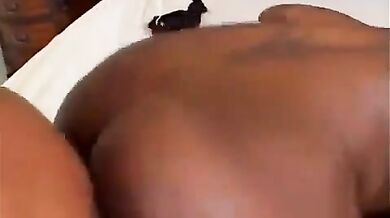 Curvy black girl Jada Fire gets fucked doggy style by big white dick ass