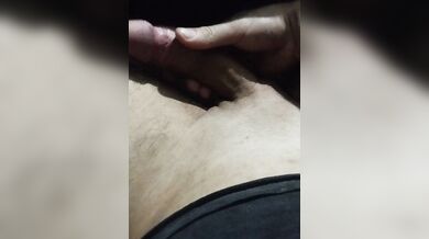 Mostrando os detalhes do meu pau grande e veiudo branco