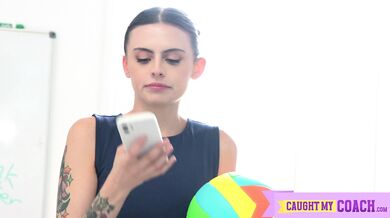 Hotblooded Sportball Vixen Angel Windell Gives Coaches Big Cock a Spin - S1:E9