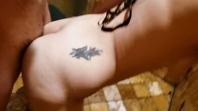 Shower sex with big cumshot in her mouth