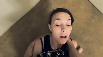 POV fucking and footjob ripping her socks open to see her toes