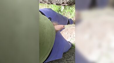 Pissing near the river / beach