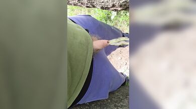 Pissing near the river / beach