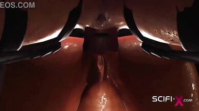 Sci-fi sex android fucks rough a sexy girl in the bunker aj