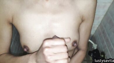 Quick Pissplay In Bathroom With My Indian Stepsister.